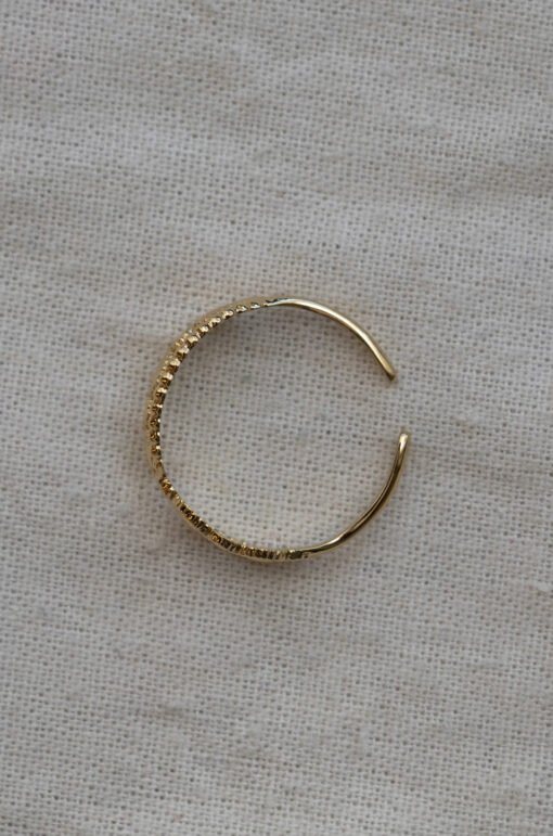 Thin twisted ring - Golden 2