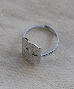Star Hammered Ring - Silver 6