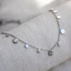 Thin necklace and chip - Silver 4