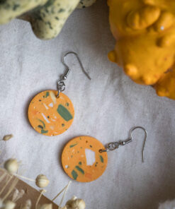 Unique round earrings - Mix Pumpkins 5