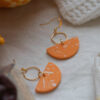 Unique earrings- Tangerine 9