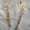 Sohane string earrings - Transparent gold 7