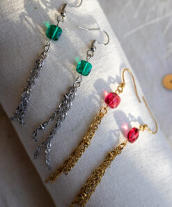 Sohane string earrings - Golden red 7