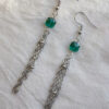 Sohane string earrings - Silver green 9