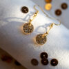 Fara earrings - Gold glitter 5