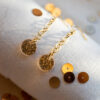 Fany earrings - Gold glitter 4