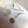Fara earrings - Silver glitter 6