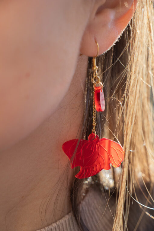 Dangling earrings - Classic Poppy 1