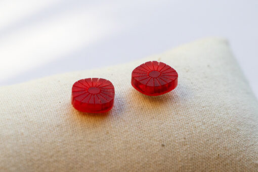 Poppies and wild flowers studs - Several colors 1