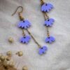 Three hanging flower earrings - Several colors 9
