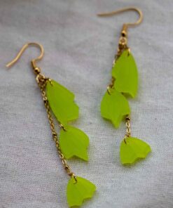 Three hanging leaf earrings - Several colors 8