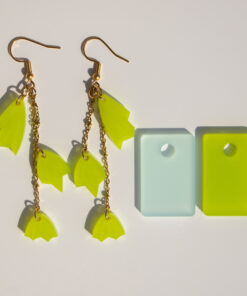 Three hanging leaf earrings - Several colors 6