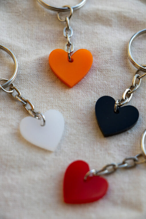 Red heart key ring 3