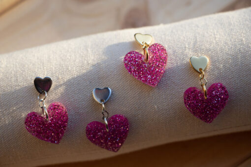 Double-heart earrings 3