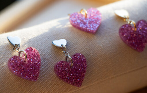 Double-heart earrings 2