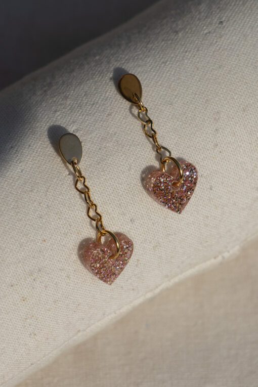 Boucles d'oreilles - Coeurs pendants 2