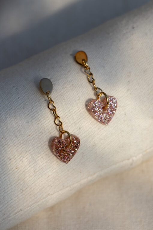 Boucles d'oreilles - Coeurs pendants 1