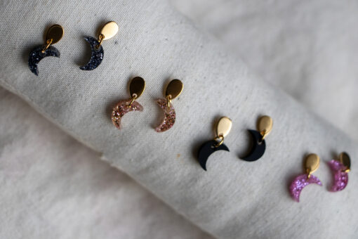 Boucles d'oreilles - Petites lunes 1