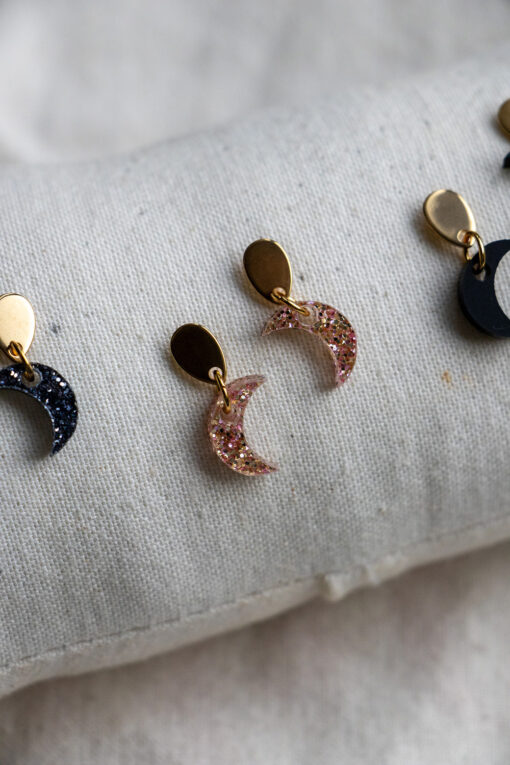 Boucles d'oreilles - Petites lunes 2